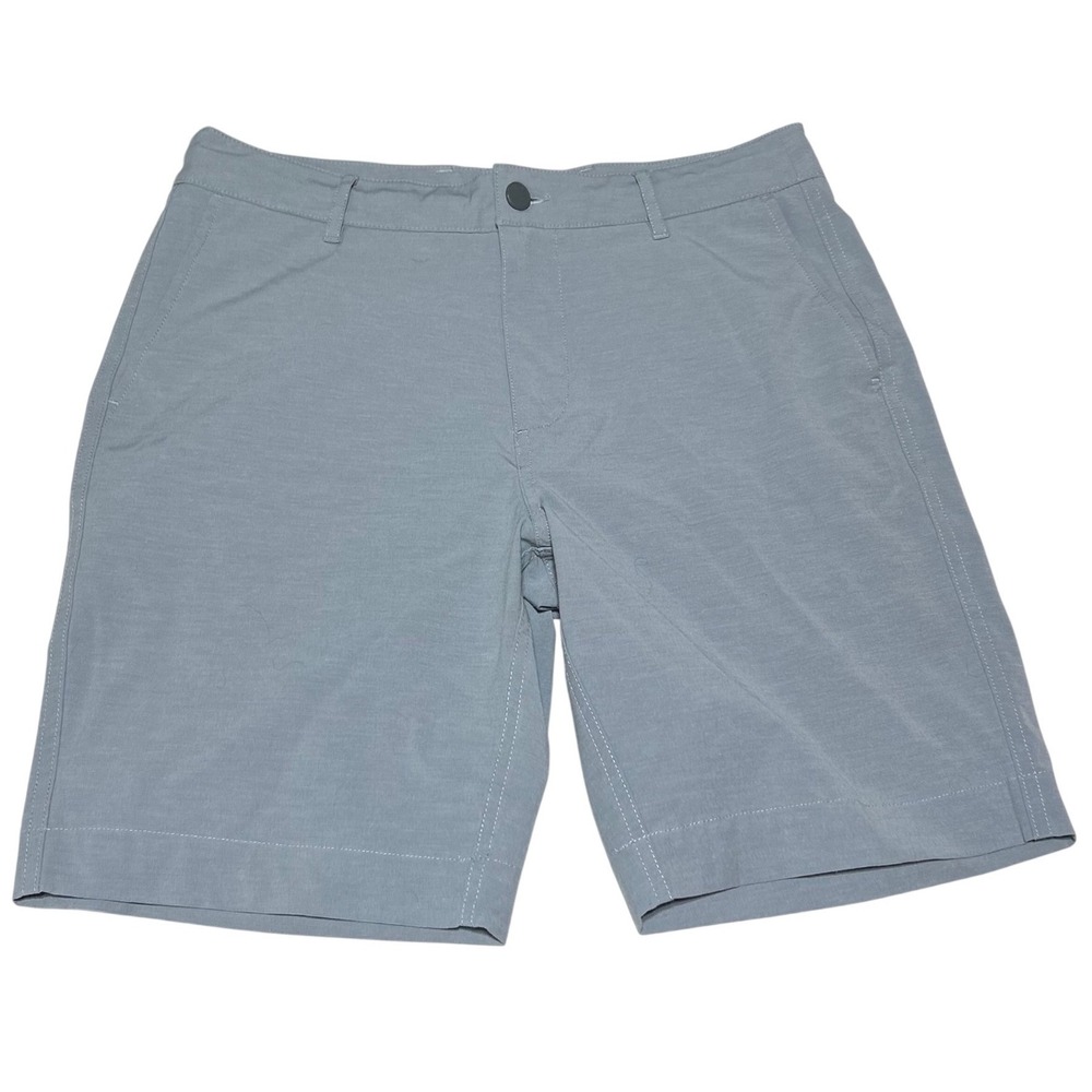 Faherty All Day Shorts Mens 31 Grey Recycled Stretch Hybrid Performance Water